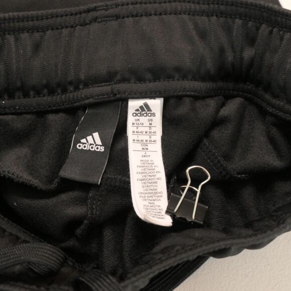Adidas Fleece Lined Jogger Womens M Black Sweatpants Athleisure Athletic - Picture 4 of 6